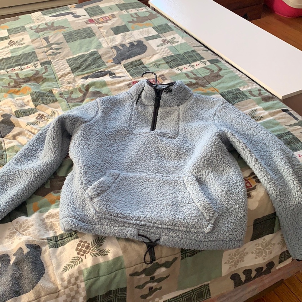 Blue fleece